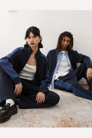 Reclaimed Chaqueta de chándal unisex con cremallera de