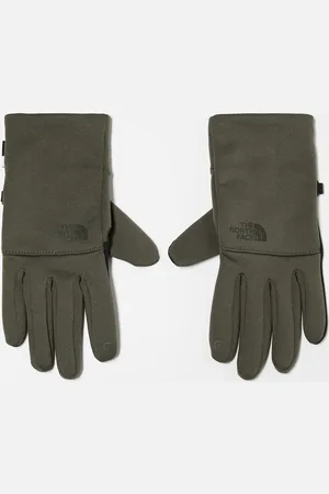 The North Face Guantes verdes con logo Etip de