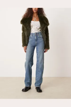 Free People Vaqueros azul de pernera recta Aster de