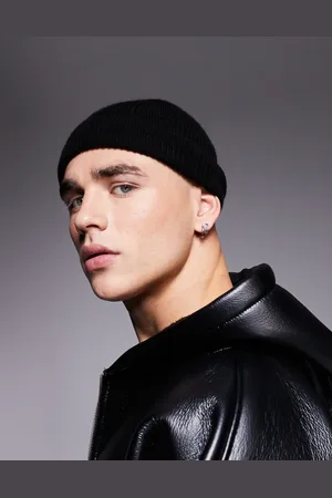 ASOS Gorro pequeño de estilo pescador de canalé de