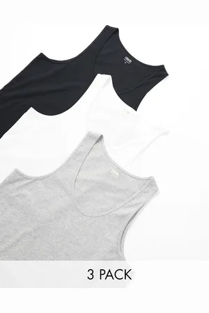 ASOS Pack de 3 camisetas de varios colores sin mangas de -Multicolor