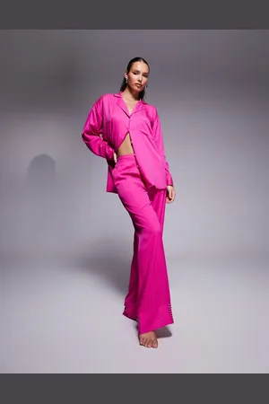 River Island Pijama a rayas de satén de