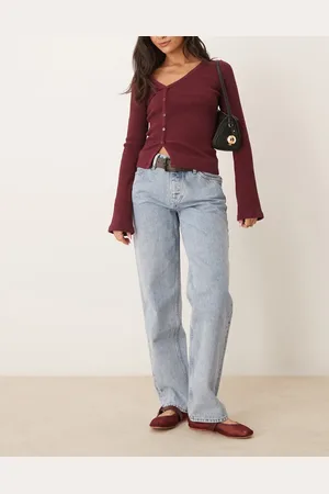 Calvin Klein Vaqueros de corte suelto y estilo años 90 con lavado claro de -Azul