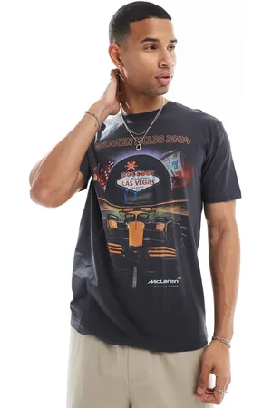 Hollister Camiseta negra con detalle estampado "F1 Vegas" de