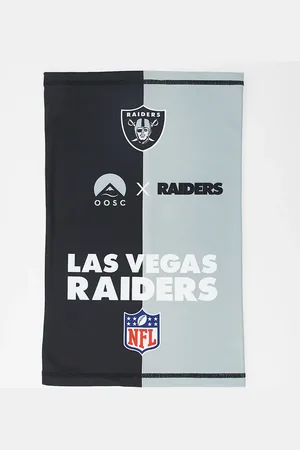 OOSC Braga para el cuello de esquí con diseño de los Las Vegas Raiders de x NFL-Negro