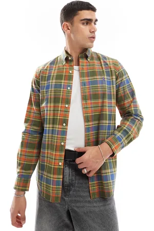 Ralph Lauren Camisa Oxford a cuadros con logo Icon de