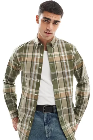 Ralph Lauren Camisa a cuadros con logo de popelina elástica Icon de