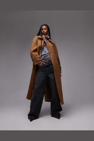 MANGO Chaqueta extragrande de lana de