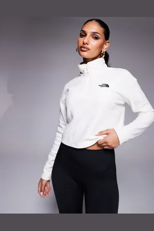 The North Face Polar corto con cremallera corta y logo Glacier de