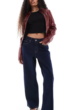 Miss Selfridge Vaqueros azul añil holgados de