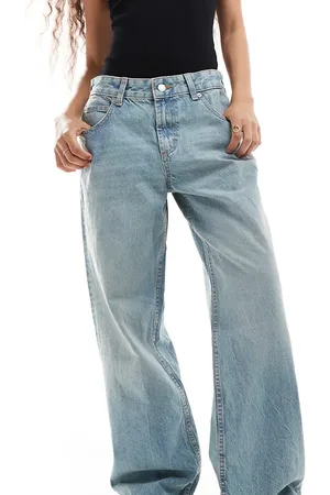 ASOS Vaqueros azul vintage pálido holgados de ASOS DESIGN Petite