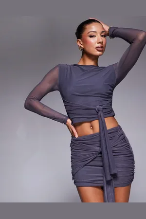 ASOS Minifalda con lazadas de malla de (parte de un conjunto)