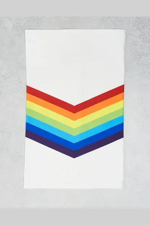 OOSC Braga para el cuello de esquí Rainbow Road de -Blanco