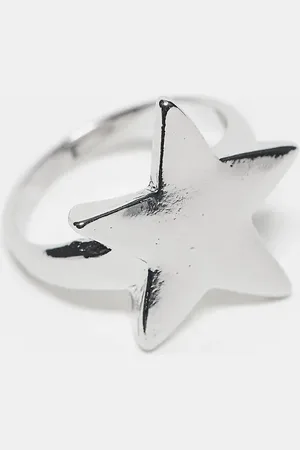 Reclaimed Anillo unisex en forma de estrella de