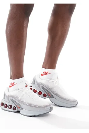 Nike Zapatillas de deporte grises y rojas Air Max DN de