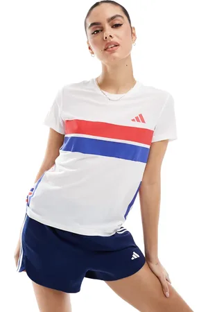 adidas Camiseta blanca estilo retro Adizero de adidas Running