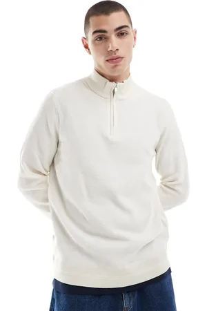 River Island Jersey color con cremallera corta de -Blanco