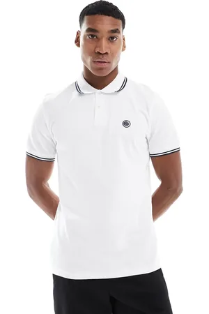 Pretty Green Polo con ribetes y logo de