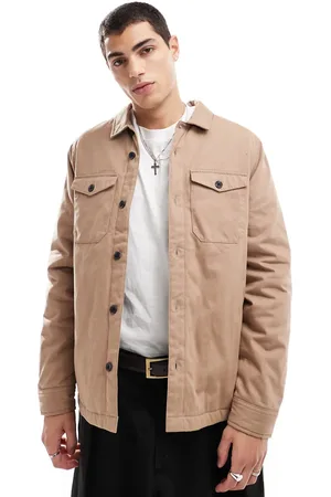 French Connection Chaqueta color utilitaria con bolsillos en el pecho de French Connection-Beis neutro
