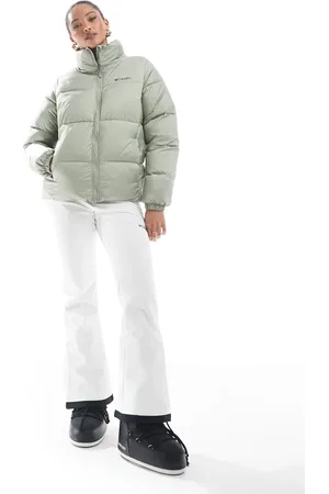 Columbia Pantalones de esquí blancos Roffee Ridge VI de