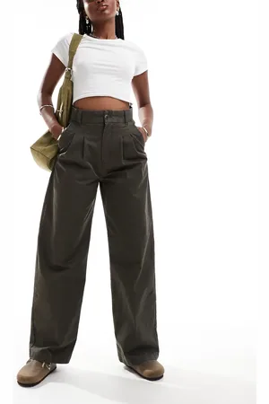 Carhartt Pantalones verdes de pernera ancha Leola de