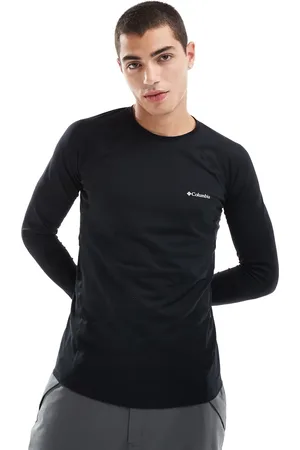 Columbia Top de esquí interior elástico de manga larga de tejido de grosor medio de