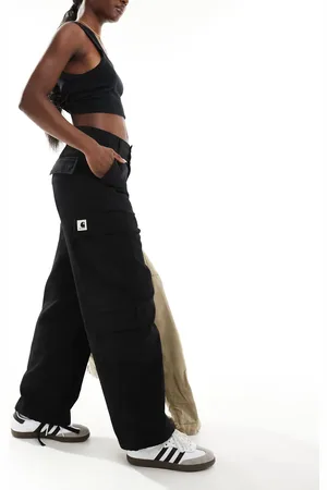 Carhartt Pantalones negros con cordón ajustable en los bajos Kingsley de