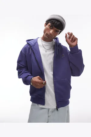 Carhartt Chaqueta morada con cremallera Vista de -Morado