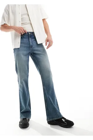 ASOS Vaqueros de campana con lavado azul vintage de