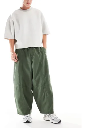 ASOS Pantalones oscuro de corte globo ancho de