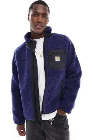 Carhartt Chaqueta morada ligera con cremallera de borreguito Prentis de -Morado