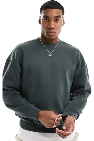 Hollister Sudadera de corte cuadrado con cuello redondo de