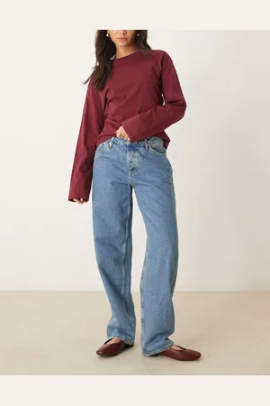 Calvin Klein Vaqueros de corte suelto y estilo años 90 con lavado medio de -Azul