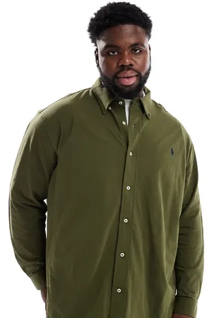 Ralph Lauren Camisa con logo de icono de piqué de Big & Tall