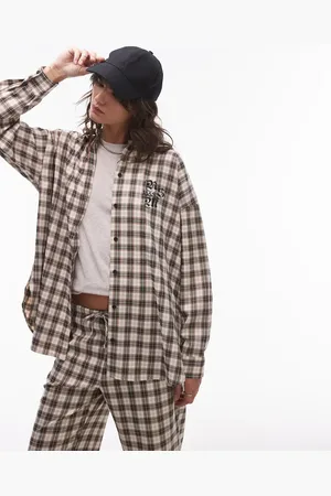 Résumé Camisa a cuadros extragrande con logo delantero de (parte de un conjunto)