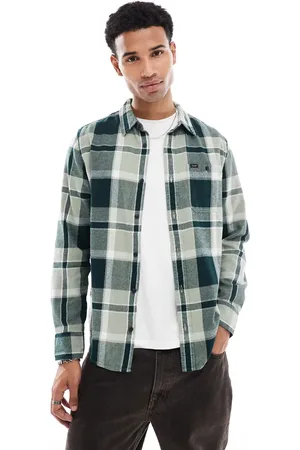 Lee Camisa verde a cuadros de franela de