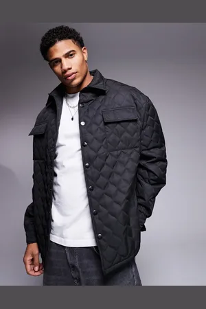 Sixth June Chaqueta negra con diseño guateado de ondas de