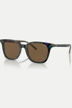 Ralph Lauren Gafas de sol color rectangulares con lentes marrones Ph4187 de Polo -Marrón