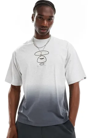 A Bathing Ape Camiseta con logo degradado de