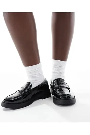Yours Mocasines negros de charol de