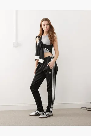 adidas Pantalones de chándal negros Adicolor Superstar de