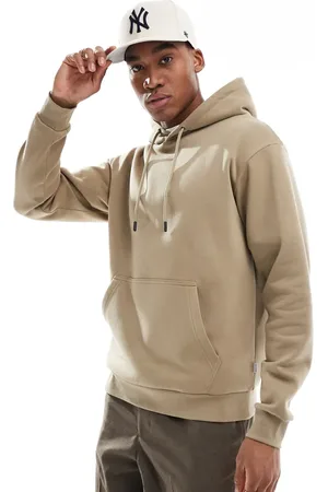 JACK & JONES Sudadera beis extragrande con capucha de -Neutro