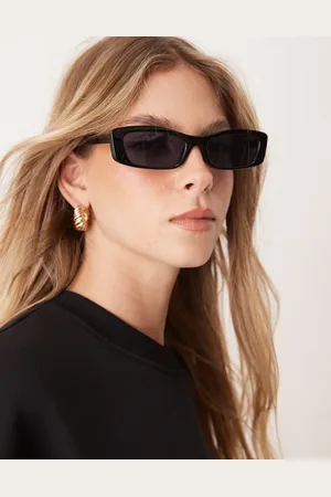 ASOS Gafas de sol brillante cuadradas y estrechas de