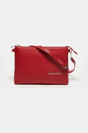 VALENTINO Clutch grande rojo con correa para la muñeca Jasmin de Valentino