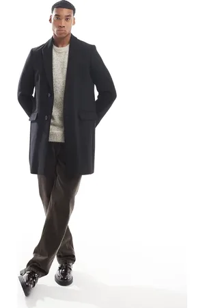 River Island Abrigo de corte slim de
