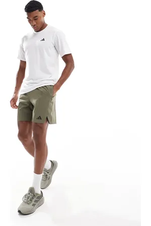 adidas Pantalones cortos marrón oliva D4T de adidas Training-Verde