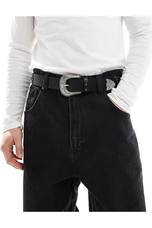 ASOS Cinturón con tachuelas de estilo wéstern de