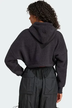 adidas Sudadera corta negra con capucha de adidas x MOON BOOT