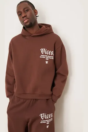 ASOS Sudadera ultragrande con estampado en la manga y la capucha de (parte de un conjunto)