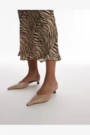 Topshop Zapatos color topo de tacón con puntera cerrada Dolly de -Beis neutro